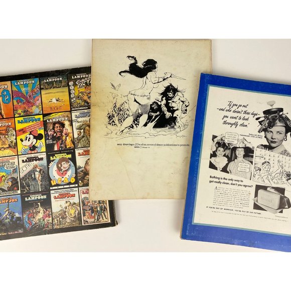 National Lampoon lot of three vintage softcover books, adult humor magazines - Picture 2 of 10